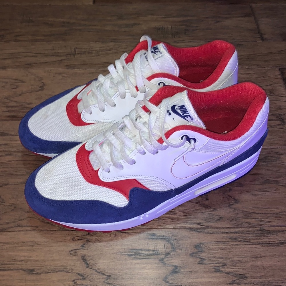 Nike Air Max 1 Red and Blue Size 14